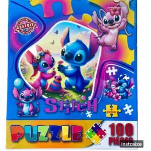 PUZZLE STITCH ET BARBIE + UN LIVRE DE COLORIAGE