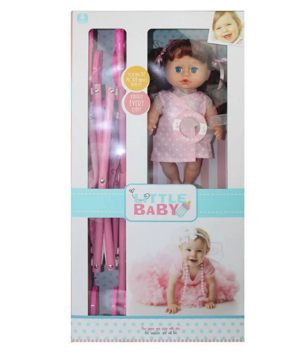 POUPÉE BÉBÉ AVEC POUSSETTE