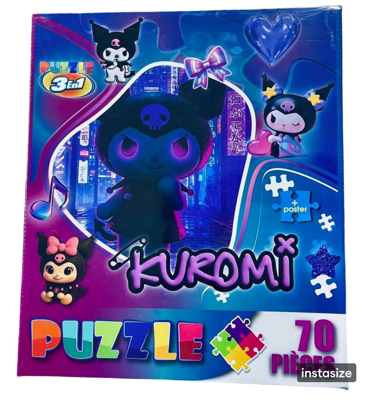 PUZZLE ZOOTOPIA ET KUROMI + UN LIVRE DE COLORIAGE