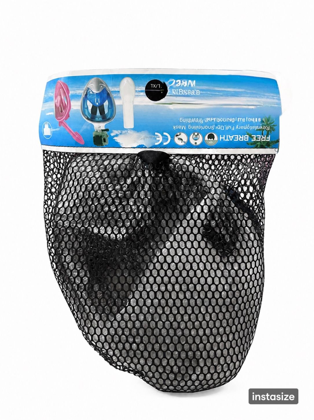 masque visage noir XL / L
