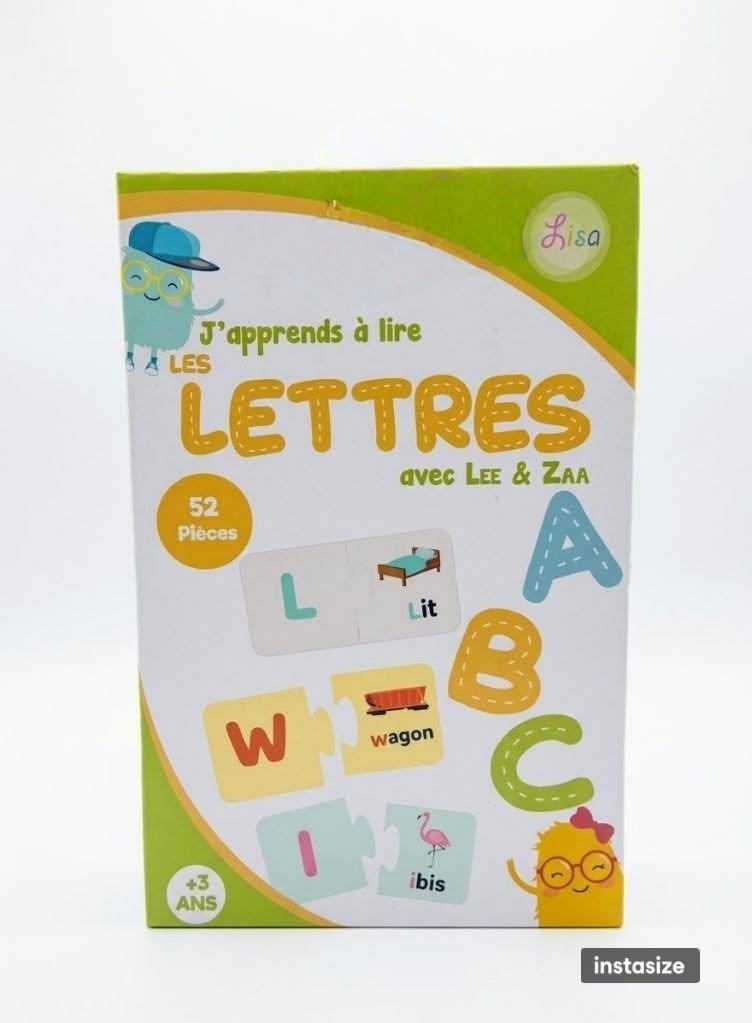 puzzle des lettres 52 chiffres