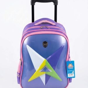 cartable fille avec chariot 2 roues