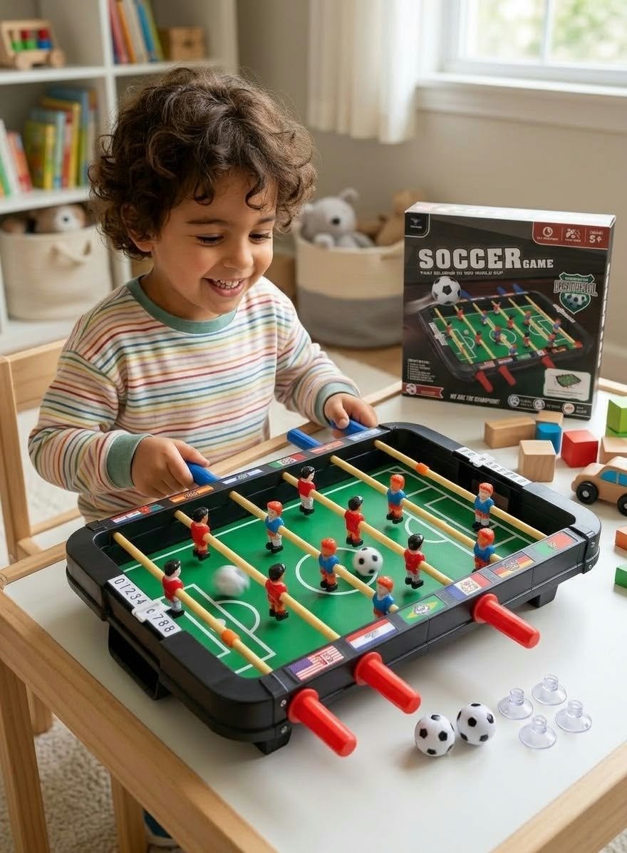 un jeu de mini baby-foot de table – Image 2