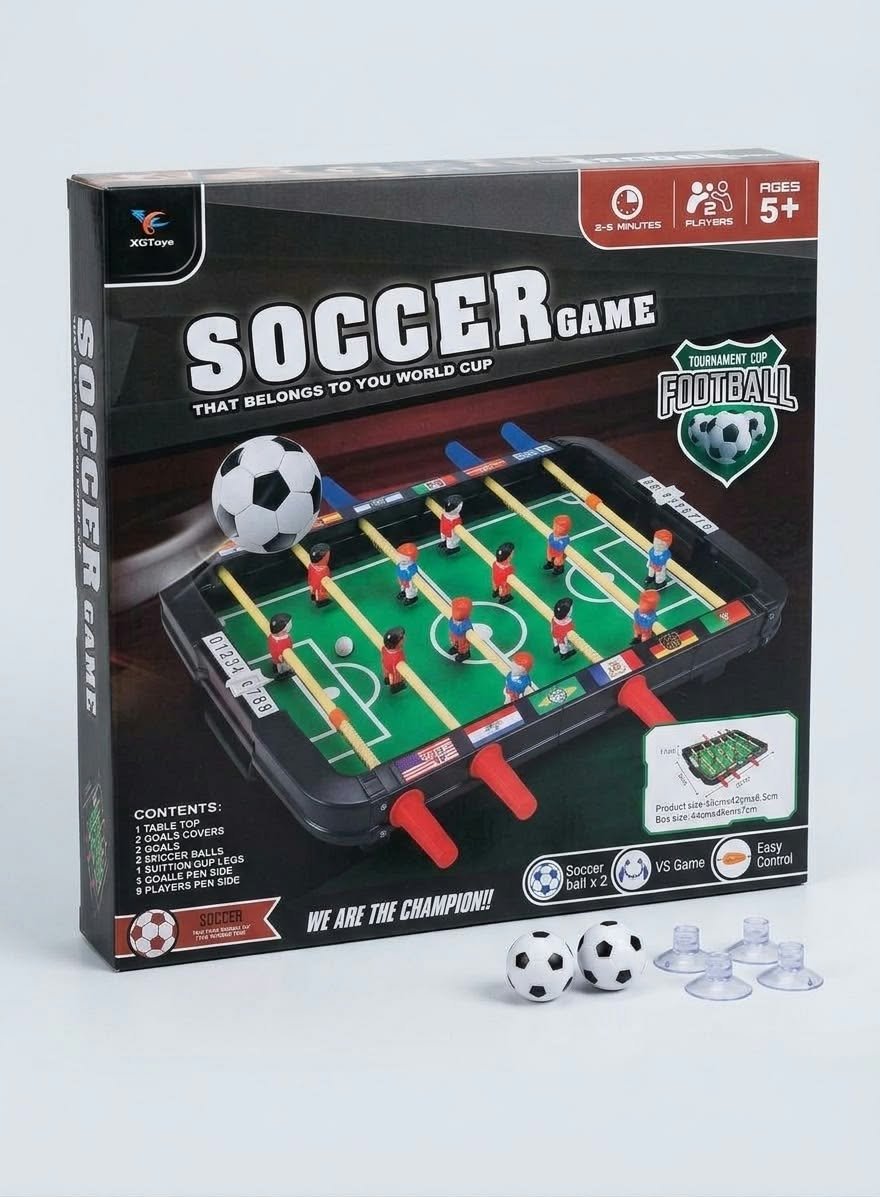un jeu de mini baby-foot de table